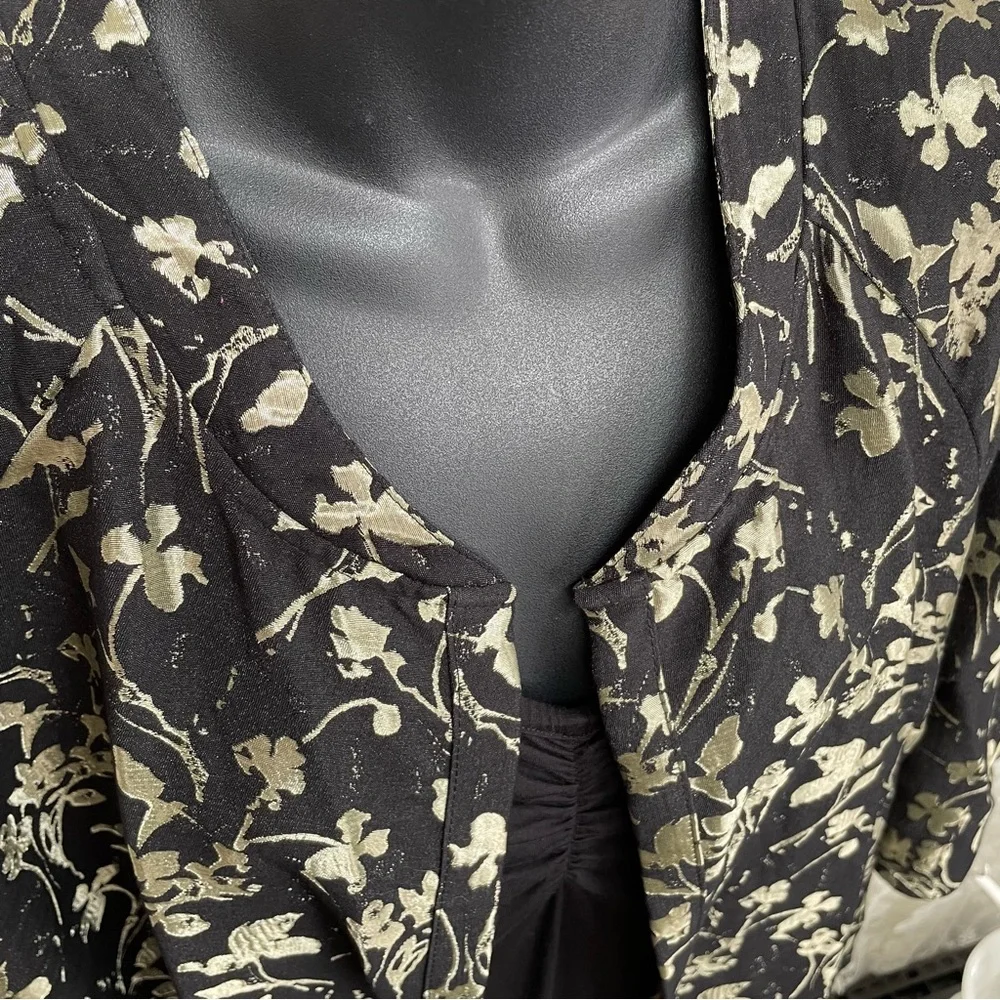 Zara W & B Collection Jacket. Stunning, Black & Gold Jacket - Picture 6 of 9